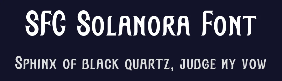 SFC Solanora Font by Skilline Supply Co. — Display Font — thumbnail 2
