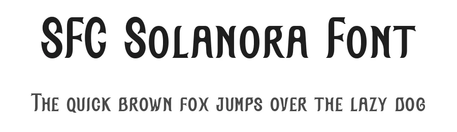 SFC Solanora Font by Skilline Supply Co. β Display Font