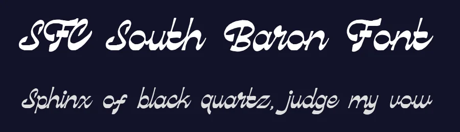 SFC South Baron Font by Skilline Supply Co. — Script Handwritten Font — thumbnail 2