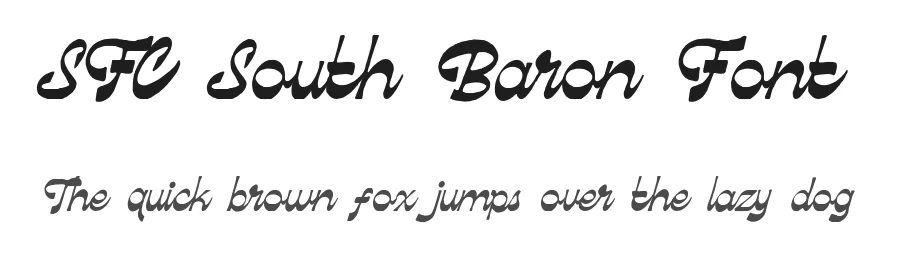 SFC South Baron Font by Skilline Supply Co. — Script Handwritten Font