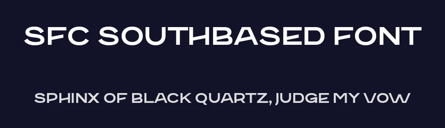 SFC Southbased Font by Skilline Supply Co. — Sans Serif Font — thumbnail 2