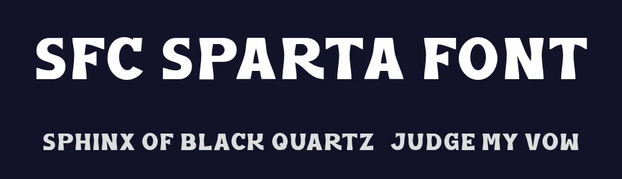SFC Sparta Font by Skilline Supply Co. — Display Font — thumbnail 2