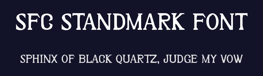 SFC Standmark Font by Skilline Supply Co. — Display Font — thumbnail 2