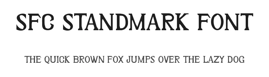 SFC Standmark Font by Skilline Supply Co. β Display Font