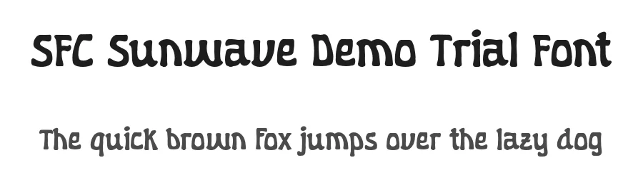SFC Sunwave Demo Trial Font by Skilline Fonts — Display Font