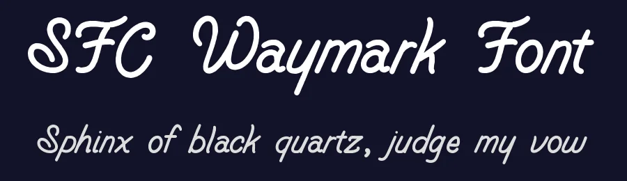 SFC Waymark Font by Skilline Supply Co. — Script Handwritten Font — thumbnail 2