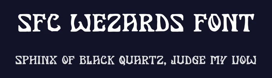 SFC Wezards Font by Skilline Fonts Co. — Decorative Font — thumbnail 2