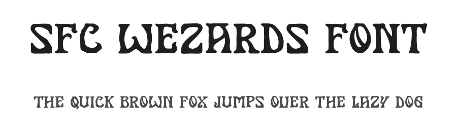 SFC Wezards Font by Skilline Fonts Co. — Decorative Font