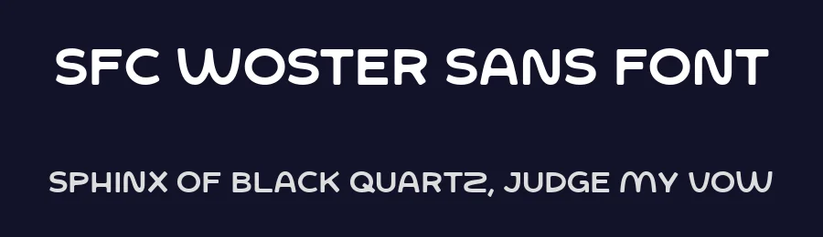 SFC Woster Sans Font by Skilline Supply Co. — Display Font — thumbnail 2