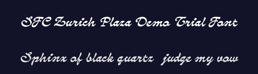 SFC Zurich Plaza Demo Trial Font by Skilline Fonts — Decorative Font — thumbnail 2