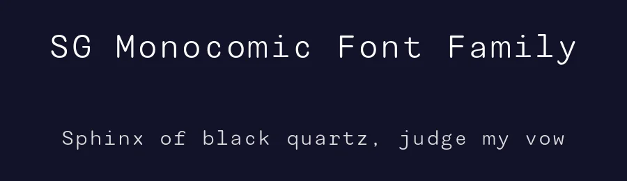 SG Monocomic Font Family by Studio Gulden — Sans Serif Font — thumbnail 2