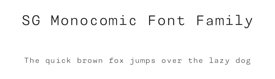 SG Monocomic Font Family by Studio Gulden — Sans Serif Font