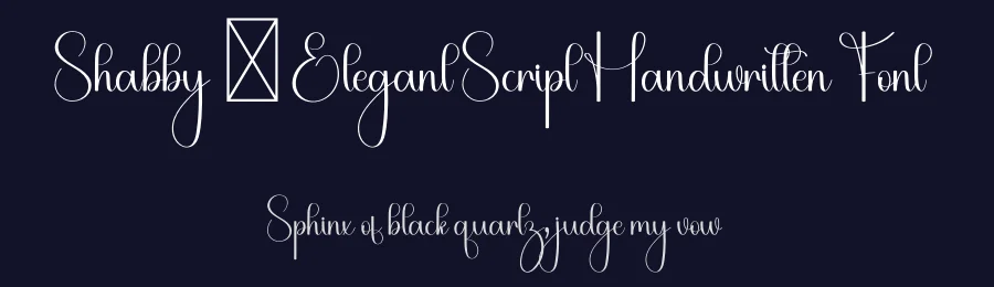 Shabby – Elegant Script Handwritten Font by freshtypeink — Script Handwritten Font — thumbnail 2