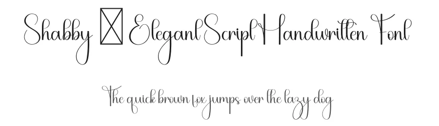 Shabby – Elegant Script Handwritten Font by freshtypeink — Script Handwritten Font