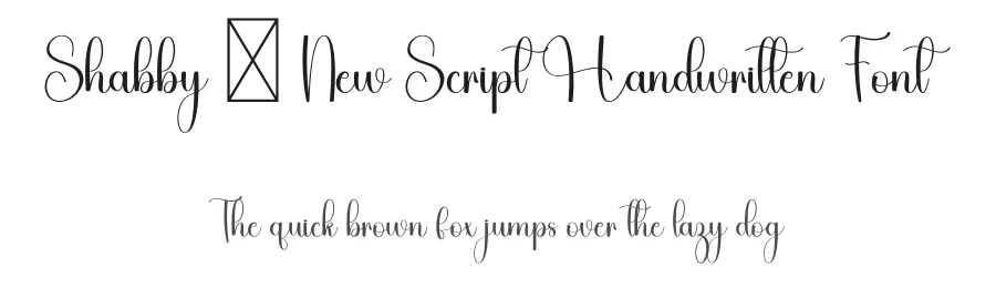 Shabby – New Script Handwritten Font by freshtypeink — Script Handwritten Font