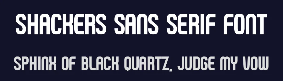 Shackers Sans Serif Font by Funtype — Decorative Font — thumbnail 2