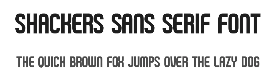 Shackers Sans Serif Font by Funtype — Decorative Font