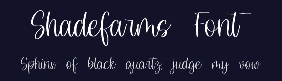Shadefarms Font by qwrtype — Script Handwritten Font — thumbnail 2
