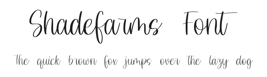 Shadefarms Font by qwrtype — Script Handwritten Font