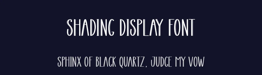 Shading Display Font by creativeletter — Display Font — thumbnail 2