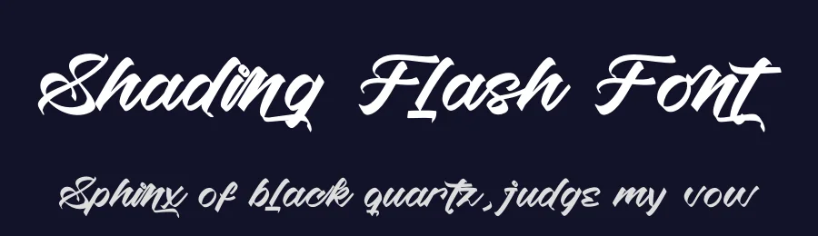 Shading Flash Font by stylishtype.co — Script Handwritten Font — thumbnail 2