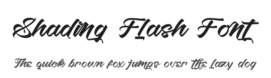 Shading Flash Font by stylishtype.co — Script Handwritten Font