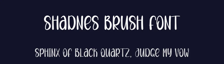Shadnes Brush Font by andikastudio — Display Font — thumbnail 2