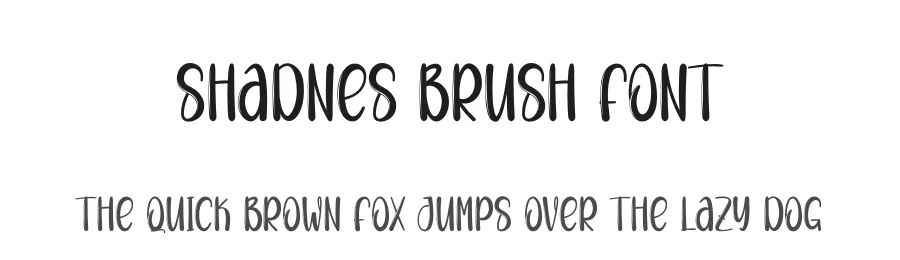 Shadnes Brush Font by andikastudio — Display Font