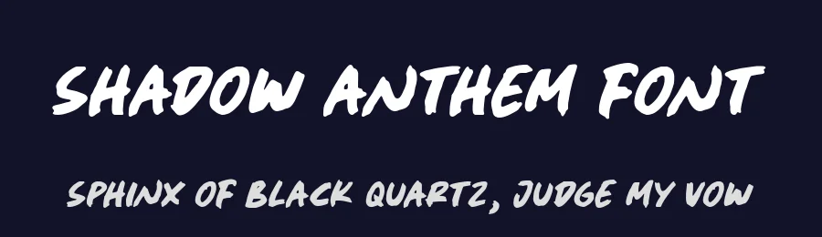 Shadow Anthem Font by Timur type — Script Handwritten Font — thumbnail 2