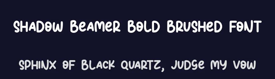 Shadow Beamer Bold Brushed Font by balpirick — Script Handwritten Font — thumbnail 2