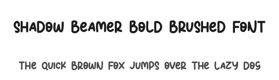 Shadow Beamer Bold Brushed Font by balpirick — Script Handwritten Font