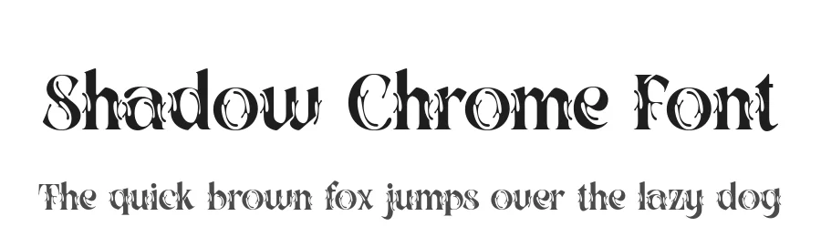 Shadow Chrome Font by alit design — Display Font