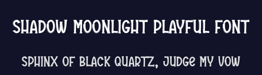 Shadow Moonlight Playful Font by creativeletter — Script Handwritten Font — thumbnail 2
