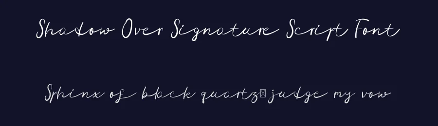 Shadow Over Signature Script Font by edricstudio — Script Handwritten Font — thumbnail 2
