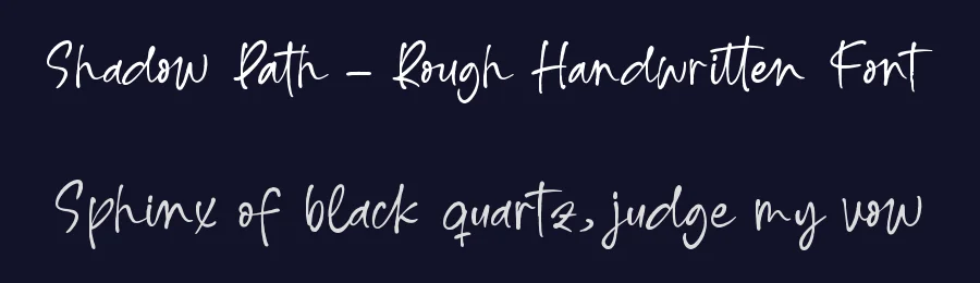 Shadow Path – Rough Handwritten Font by letterenastudios — Script Handwritten Font — thumbnail 2
