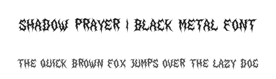 Shadow Prayer | Black Metal Font by Denustudios — Blackletter Font
