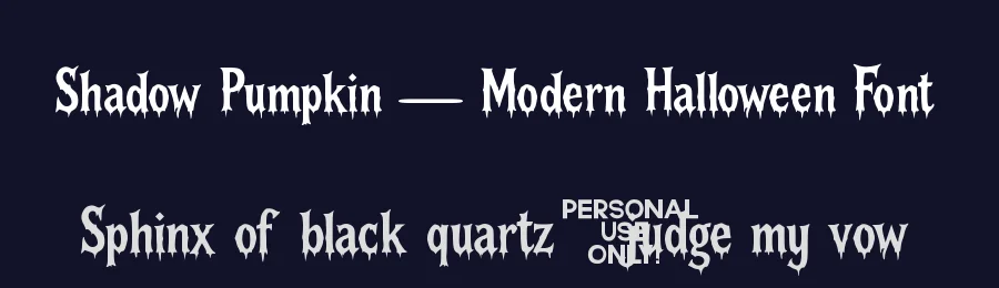 Shadow Pumpkin — Modern Halloween Font by Verde Type — Display Font — thumbnail 2