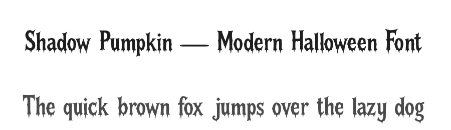 Shadow Pumpkin — Modern Halloween Font by Verde Type — Display Font