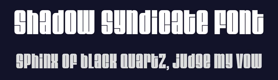 Shadow Syndicate Font by HipFonts — Display Font — thumbnail 2