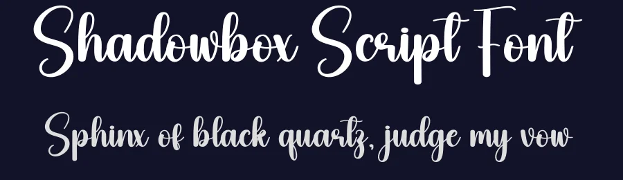 Shadowbox Script Font by creativeletter — Script Handwritten Font — thumbnail 2
