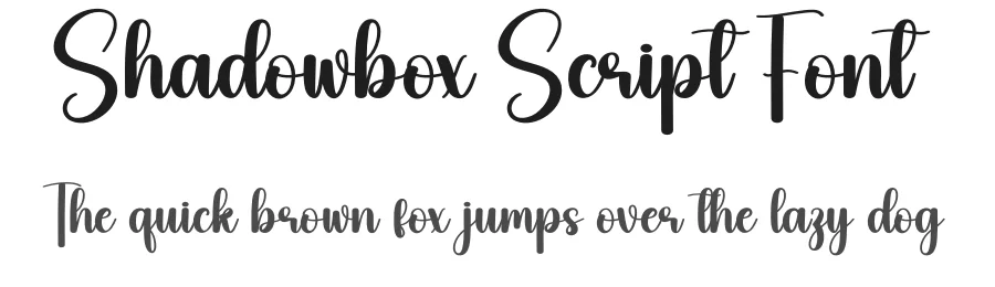 Shadowbox Script Font by creativeletter — Script Handwritten Font