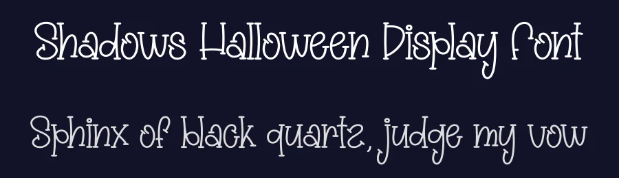 Shadows Halloween Display Font by creativeletter — Display Font — thumbnail 2