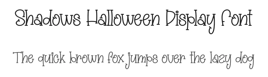 Shadows Halloween Display Font by creativeletter — Display Font