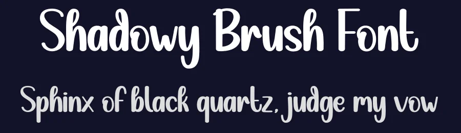 Shadowy Brush Font by andikastudio — Display Font — thumbnail 2