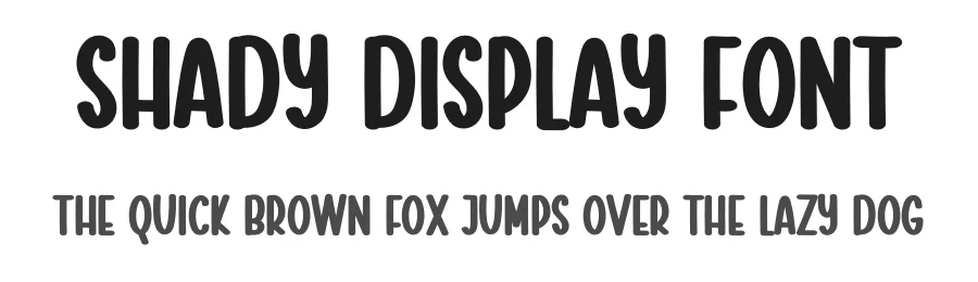 Shady Display Font by creativeletter — Display Font