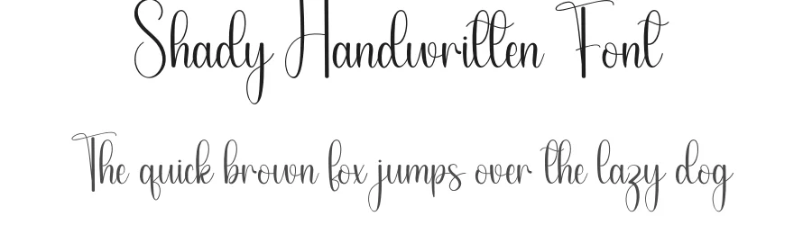 Shady Handwritten Font by andikastudio — Script Handwritten Font