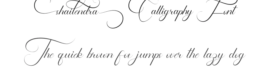 Shailendra Calligraphy Font by CalligraphyFonts.net — Script Handwritten Font