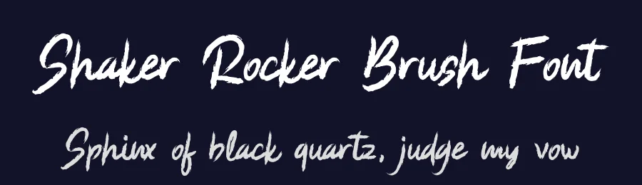 Shaker Rocker Brush Font by tigade-std — Script Handwritten Font — thumbnail 2