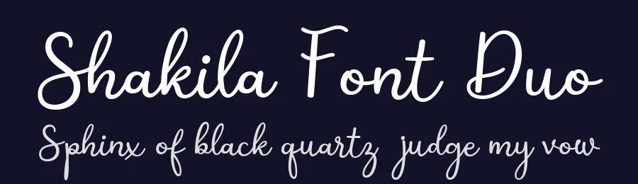 Shakila Font Duo by alifinart — Script Handwritten Font — thumbnail 2
