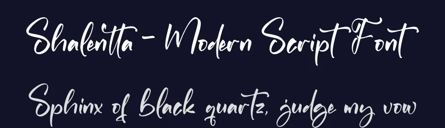 Shalentta – Modern Script Font by letterfabric — Script Handwritten Font — thumbnail 2